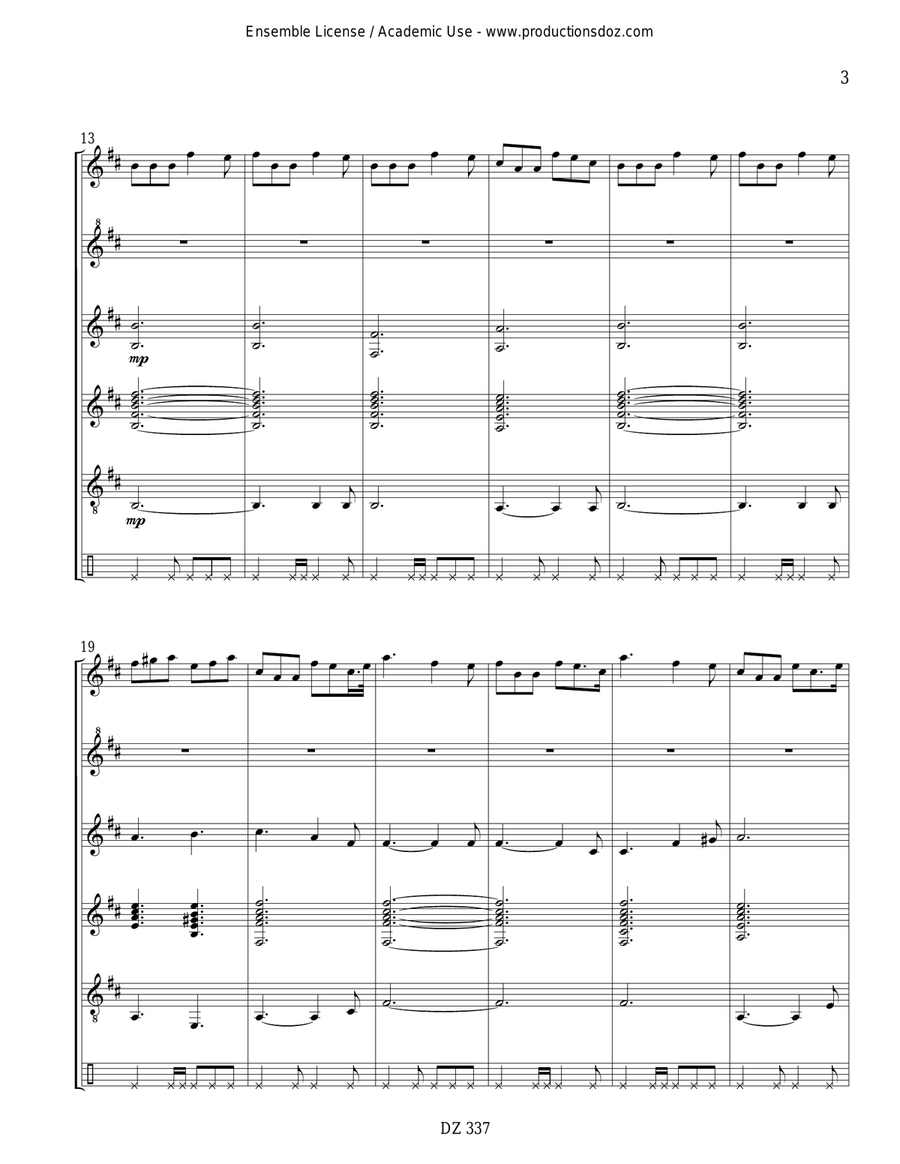 Paddy's Leather Breeches Paddy's Leather Breeches Guitar Ensemble scores gallery preview page 3