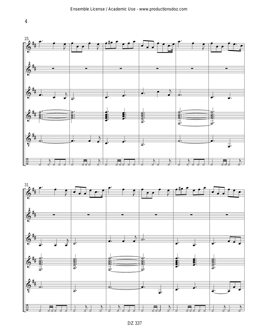 Paddy's Leather Breeches Paddy's Leather Breeches Guitar Ensemble scores gallery preview page 4