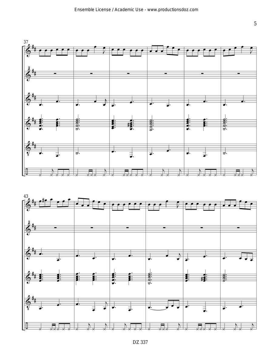 Paddy's Leather Breeches Paddy's Leather Breeches Guitar Ensemble scores gallery preview page 5