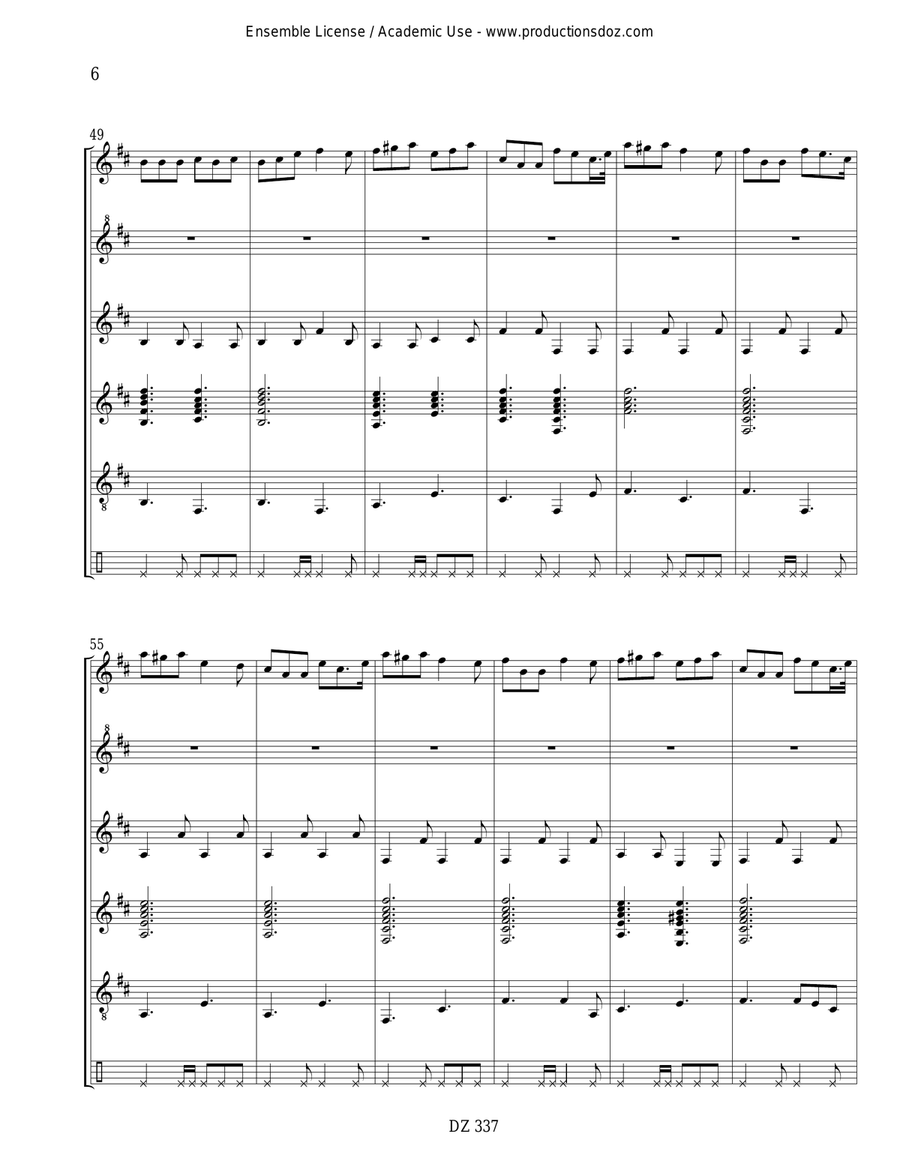 Paddy's Leather Breeches Paddy's Leather Breeches Guitar Ensemble scores gallery preview page 6