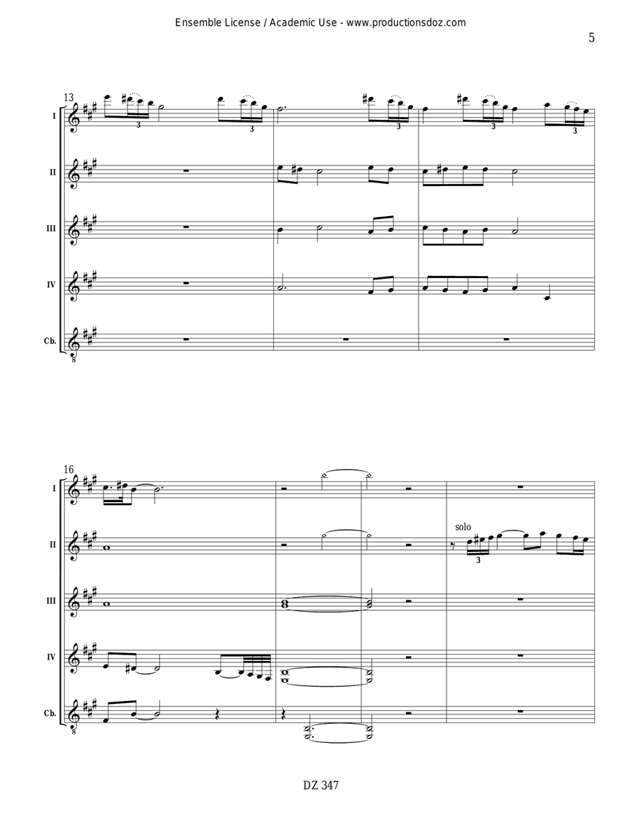 The Little Shepherd The Little Shepherd Guitar Ensemble scores gallery preview page 5