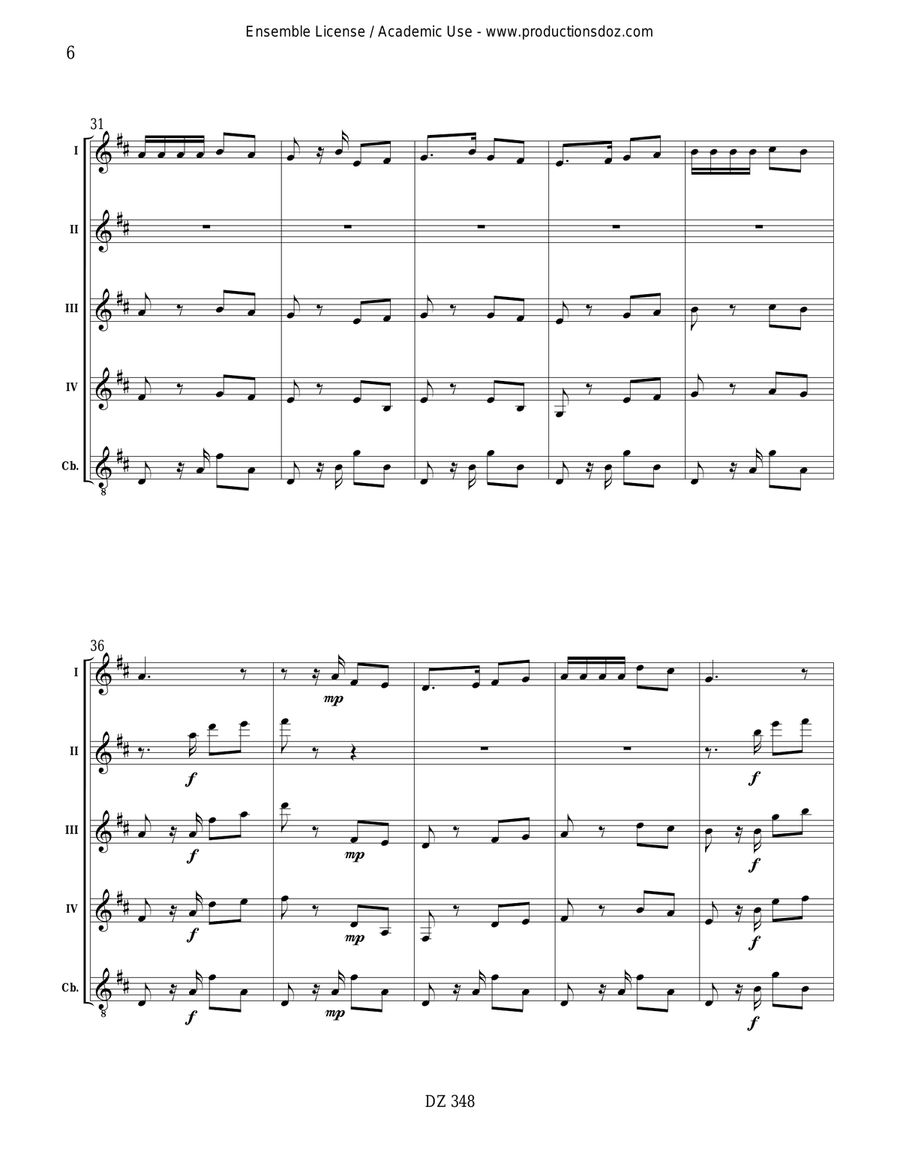 Habanera de Carmen Habanera de Carmen Guitar Ensemble scores gallery preview page 4