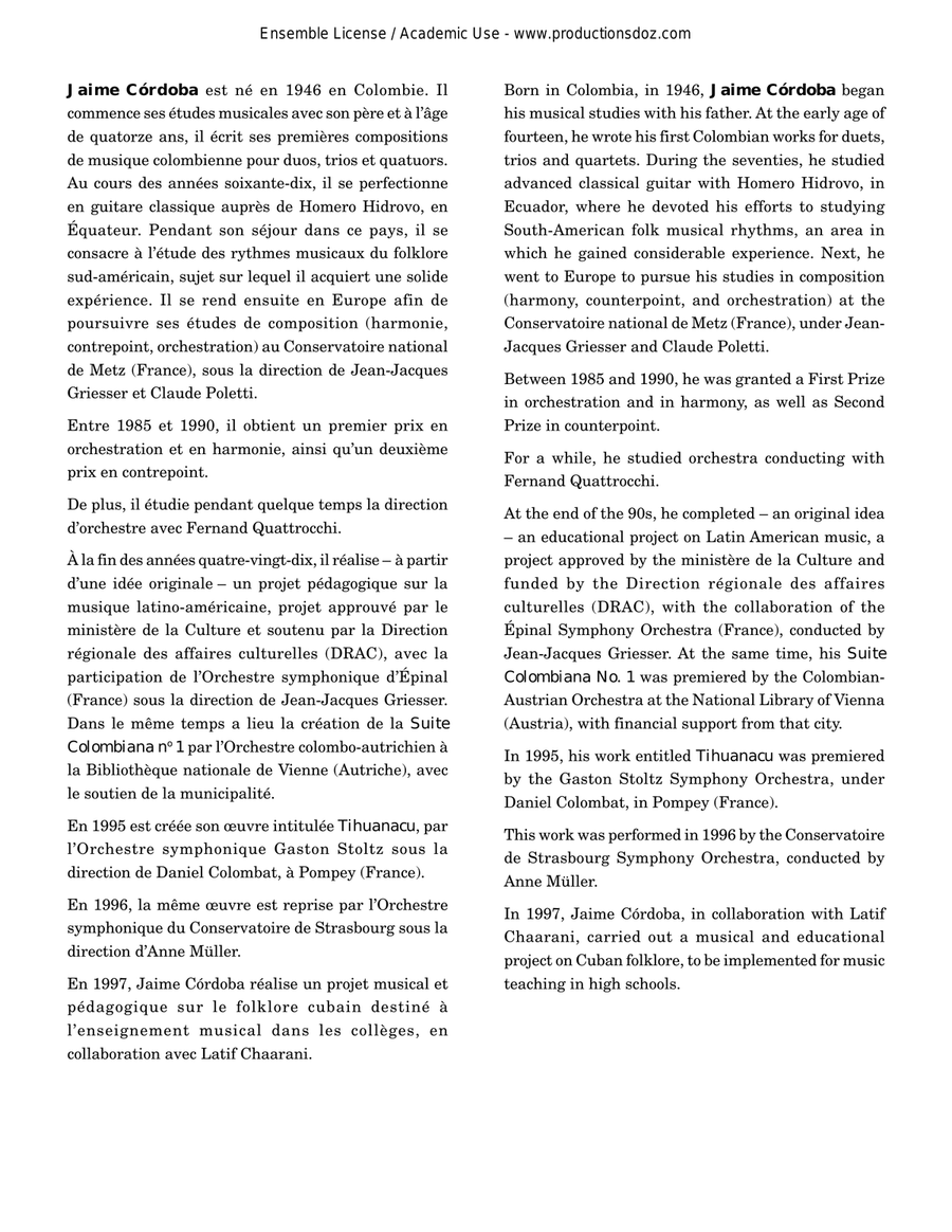 Disonancias, Zambalero, Prélude Classical Guitar scores gallery preview page 2