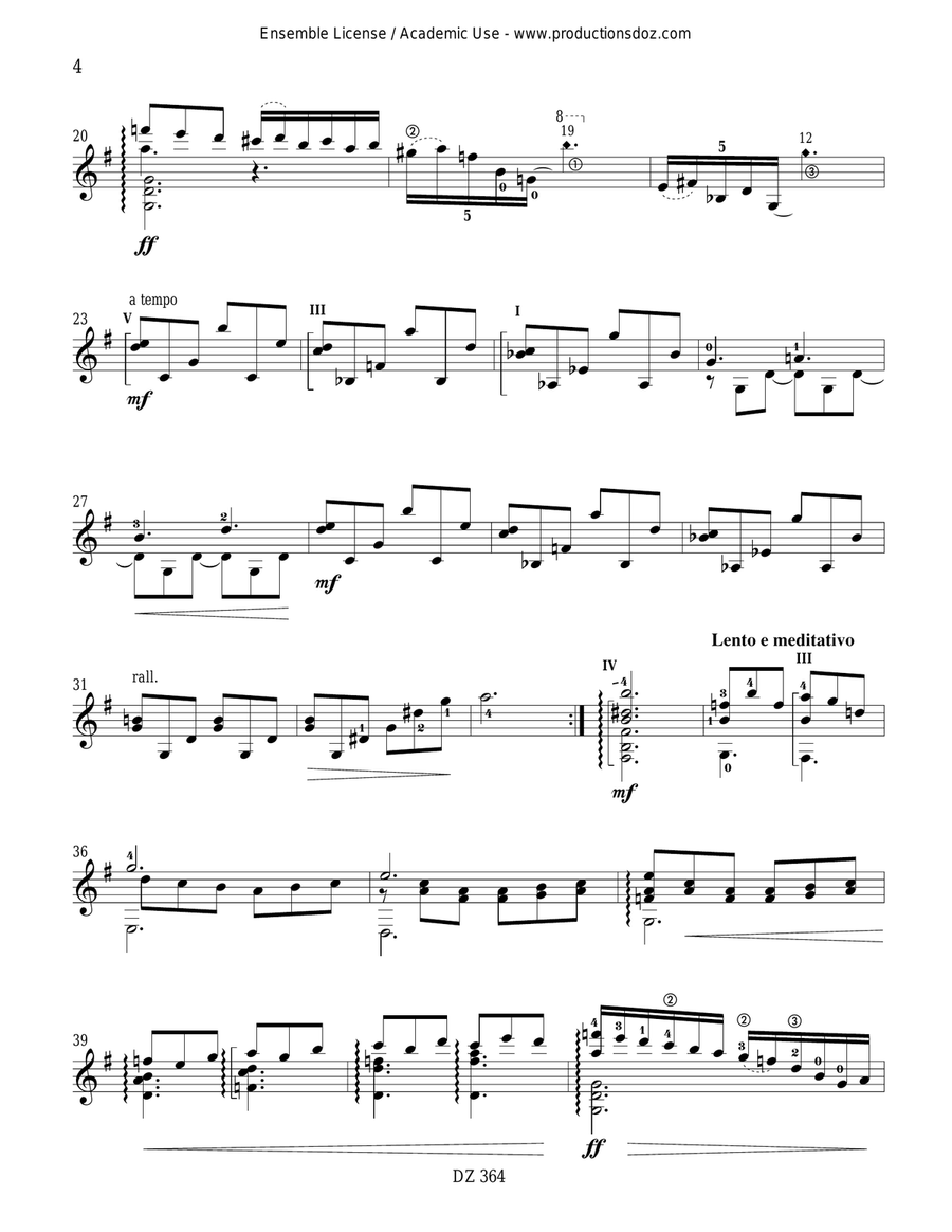 Disonancias, Zambalero, Prélude Classical Guitar scores gallery preview page 4