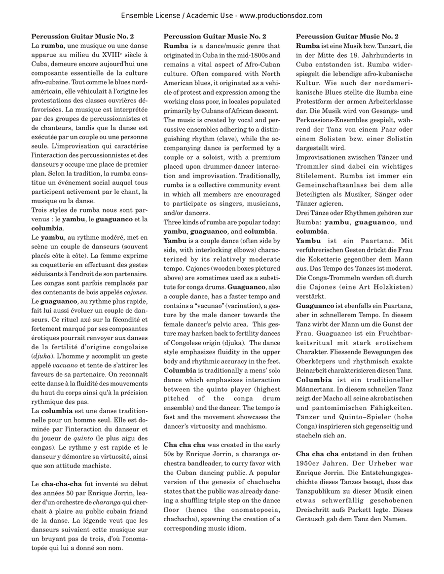 Guanguancò Guanguancò Classical Guitar scores gallery preview page 2