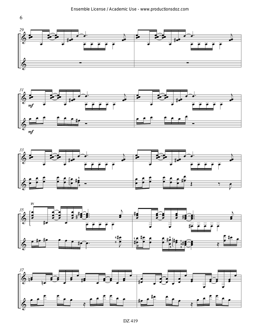 Guanguancò Guanguancò Classical Guitar scores gallery preview page 6