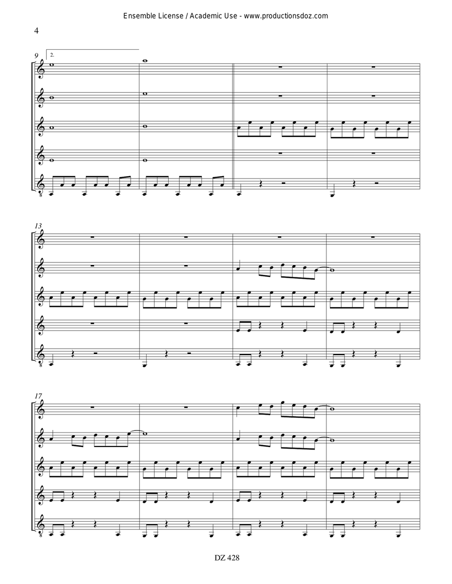 Indicatif... Under 18 Indicatif... Under 18 Guitar Ensemble scores gallery preview page 4