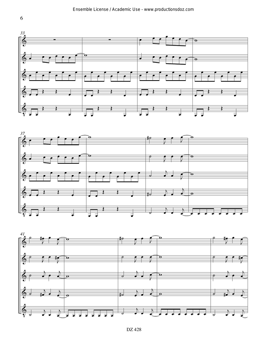 Indicatif... Under 18 Indicatif... Under 18 Guitar Ensemble scores gallery preview page 6