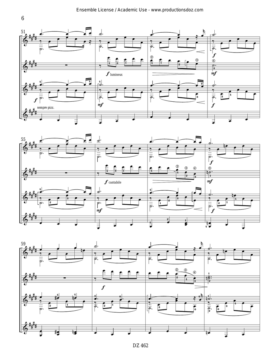 Hommage à Stanley Myers, opus 187a Guitar Ensemble scores gallery preview page 6