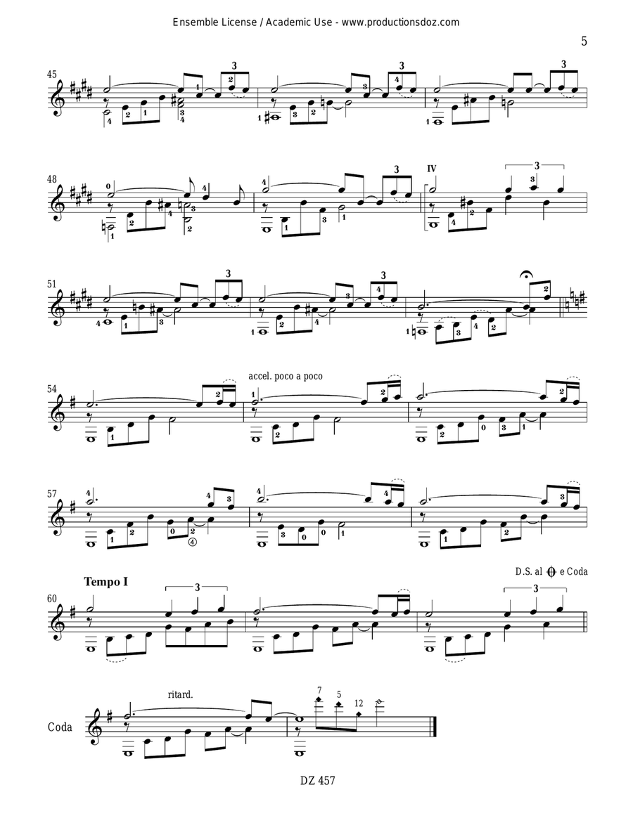 Suite Argentina Suite Argentina Classical Guitar scores gallery preview page 5