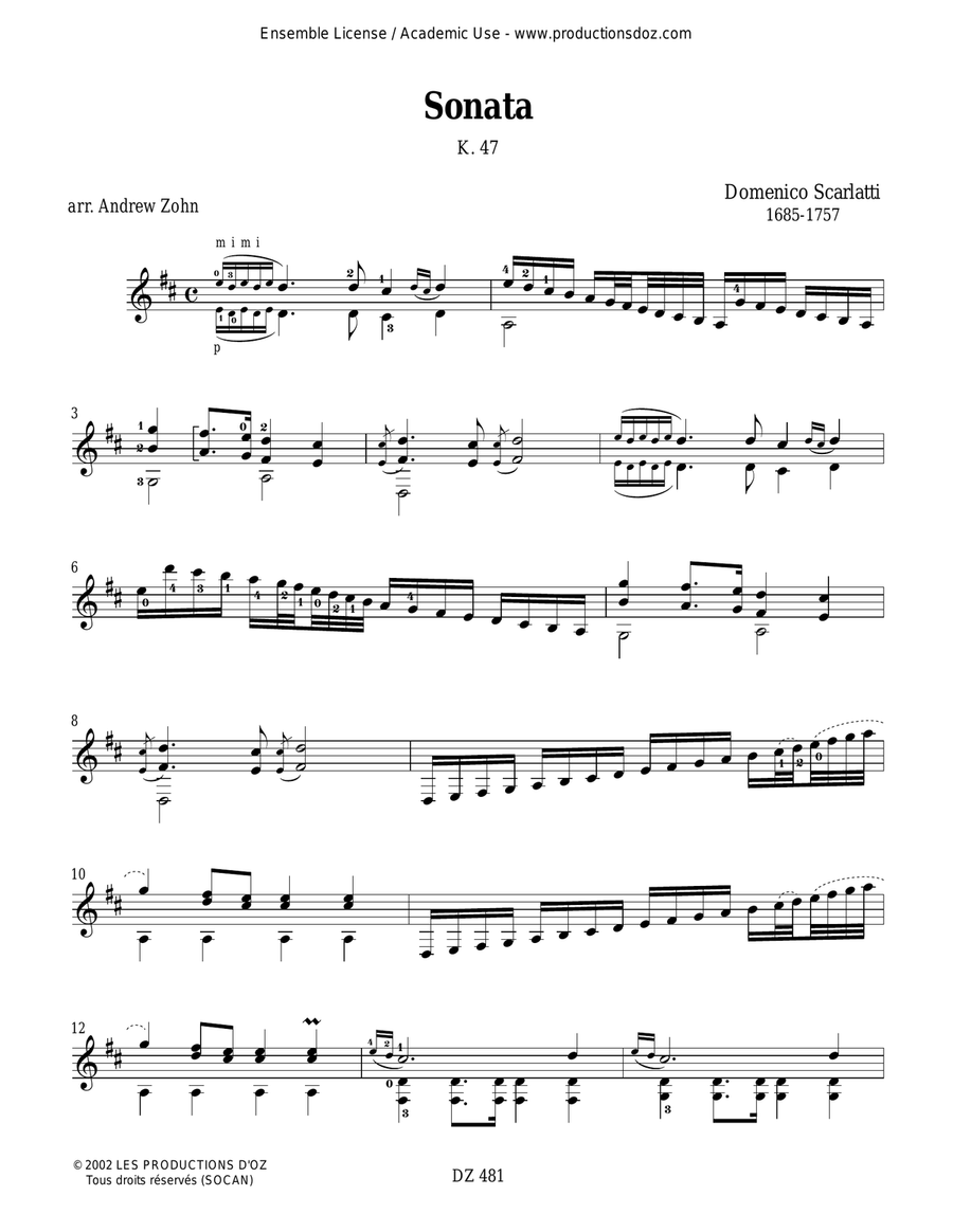 2 Sonatas 2 Sonatas Classical Guitar scores gallery preview page 4