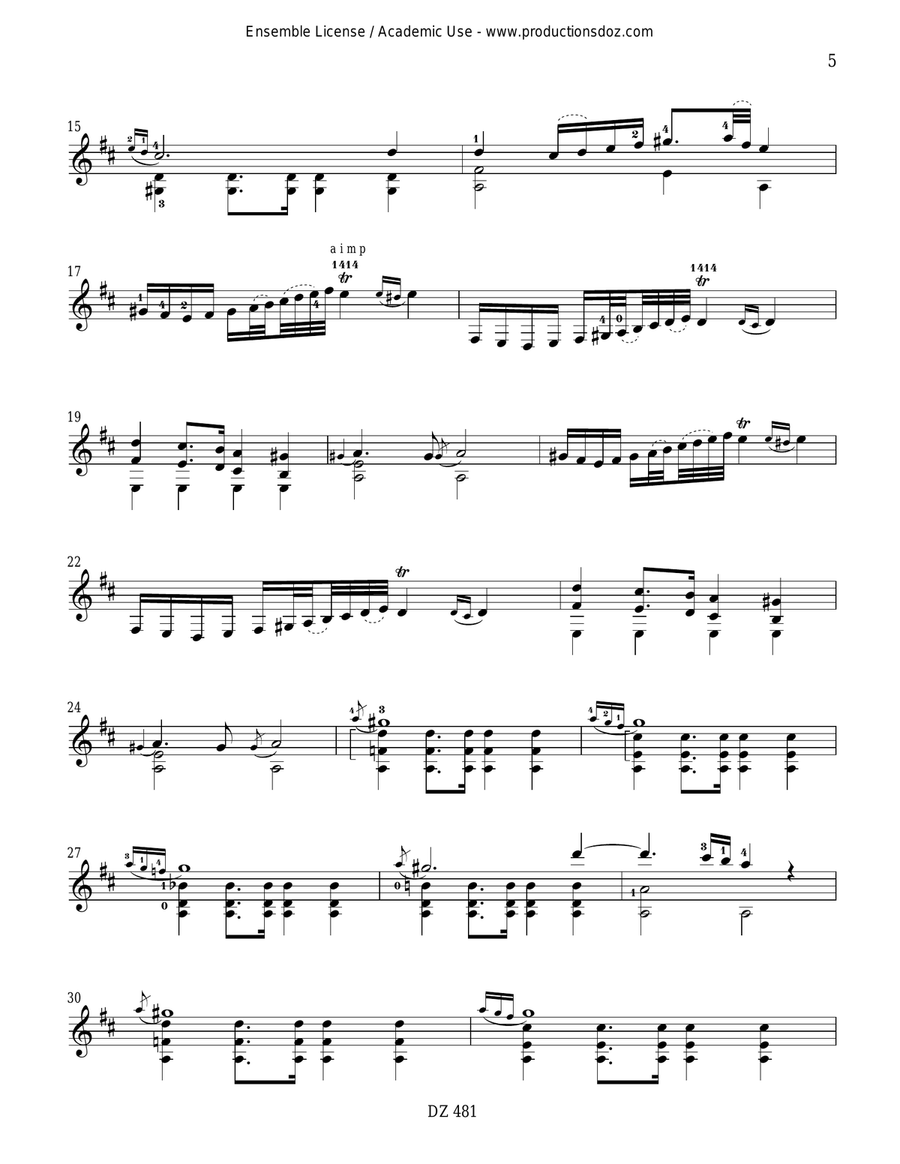 2 Sonatas 2 Sonatas Classical Guitar scores gallery preview page 5