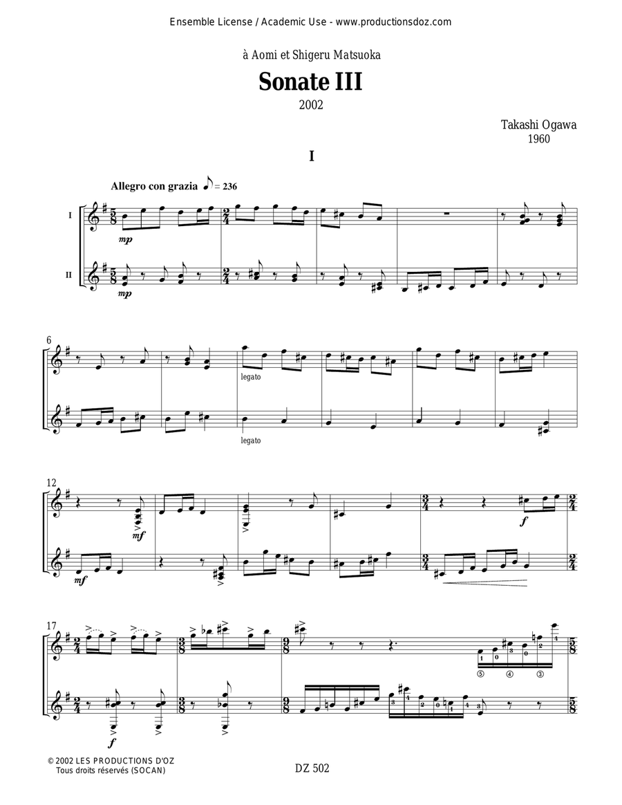 Sonate III Sonate III Classical Guitar scores gallery preview page 2