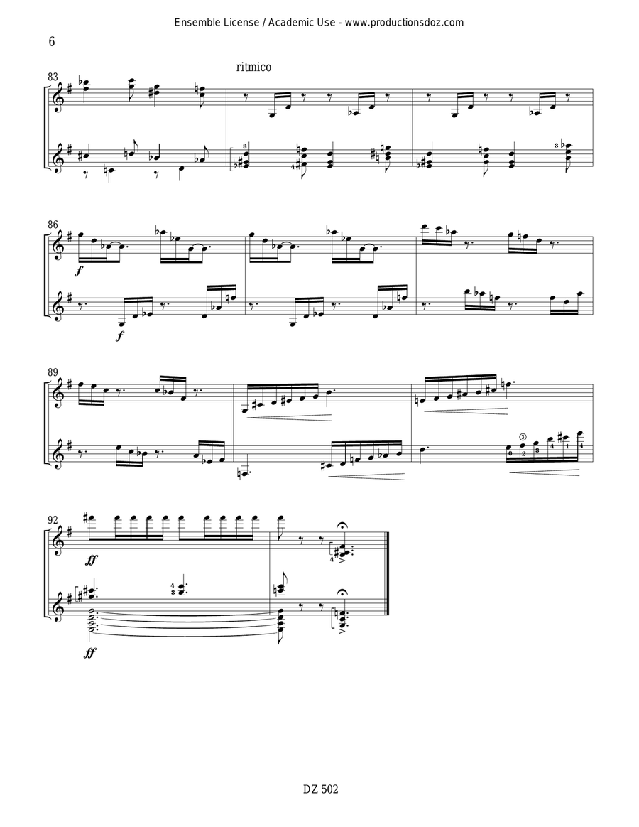 Sonate III Sonate III Classical Guitar scores gallery preview page 6