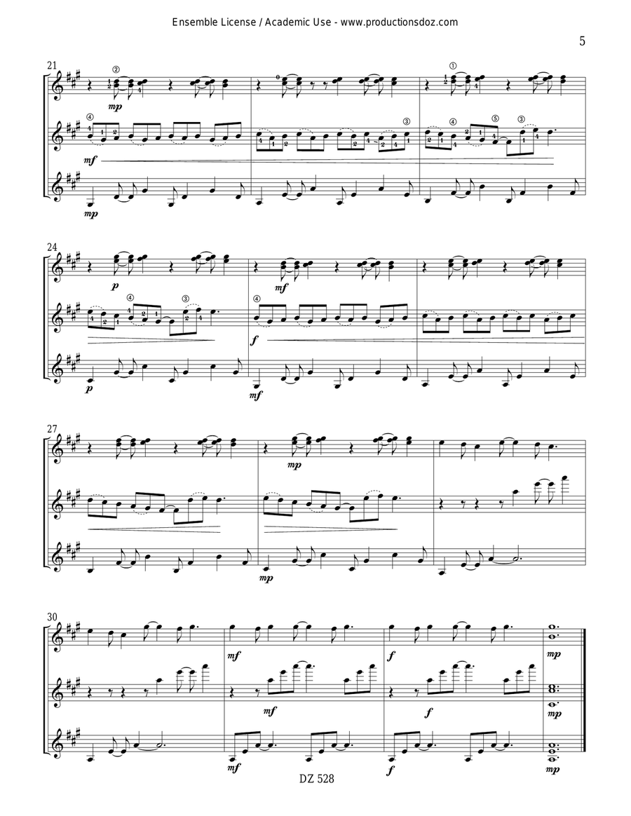 Juxtapositions Juxtapositions Guitar Ensemble scores gallery preview page 5