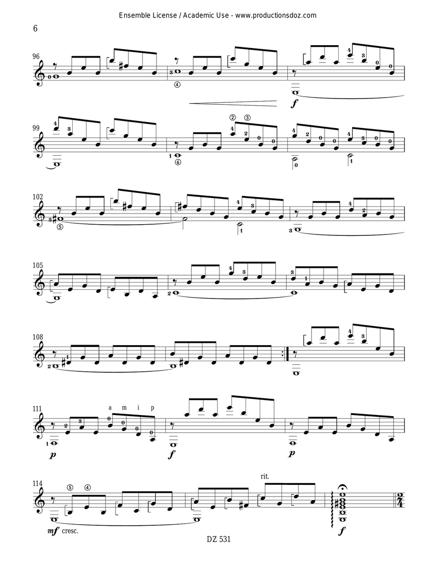 Trois sonatines Trois sonatines Classical Guitar scores gallery preview page 6