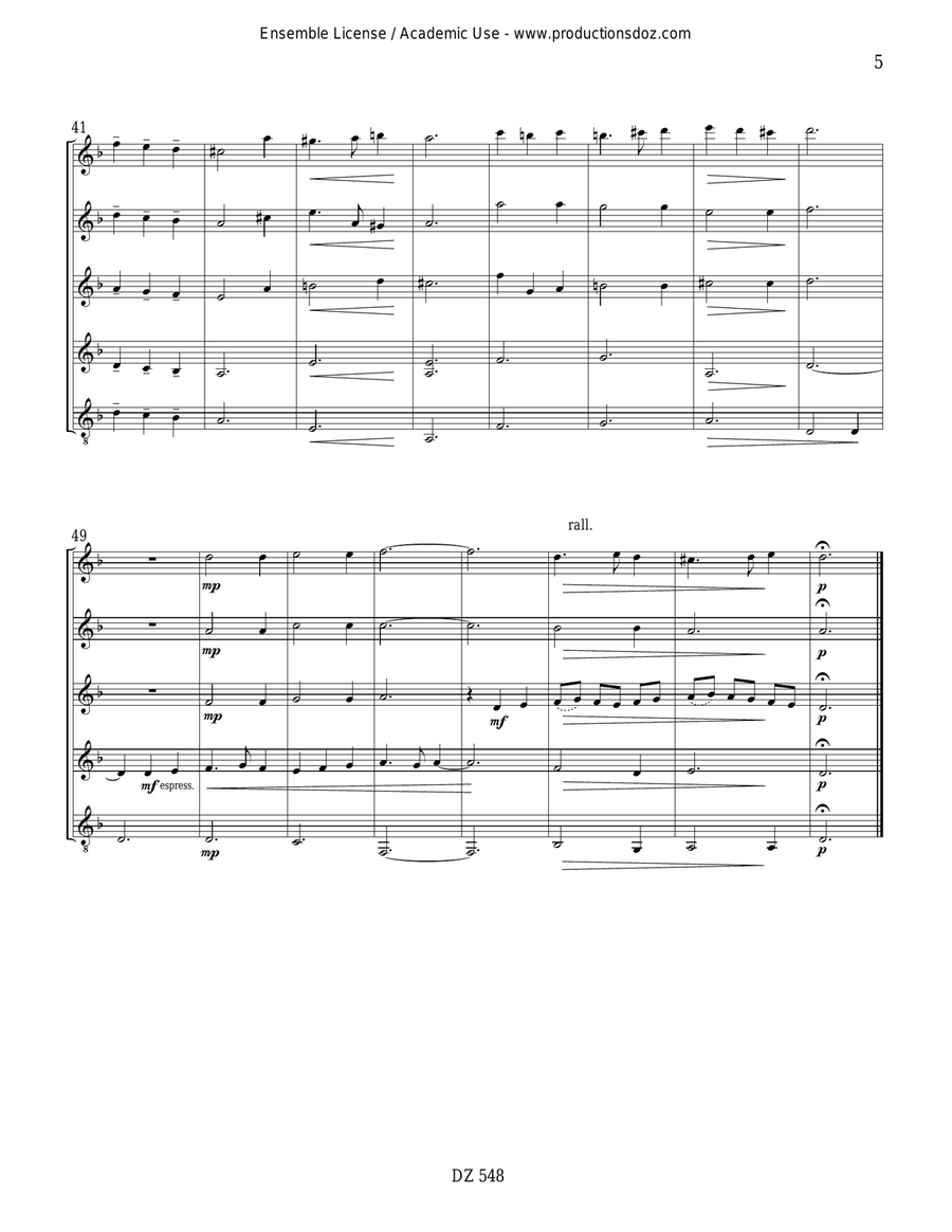 Suite espagnole Suite espagnole Guitar Ensemble scores gallery preview page 5