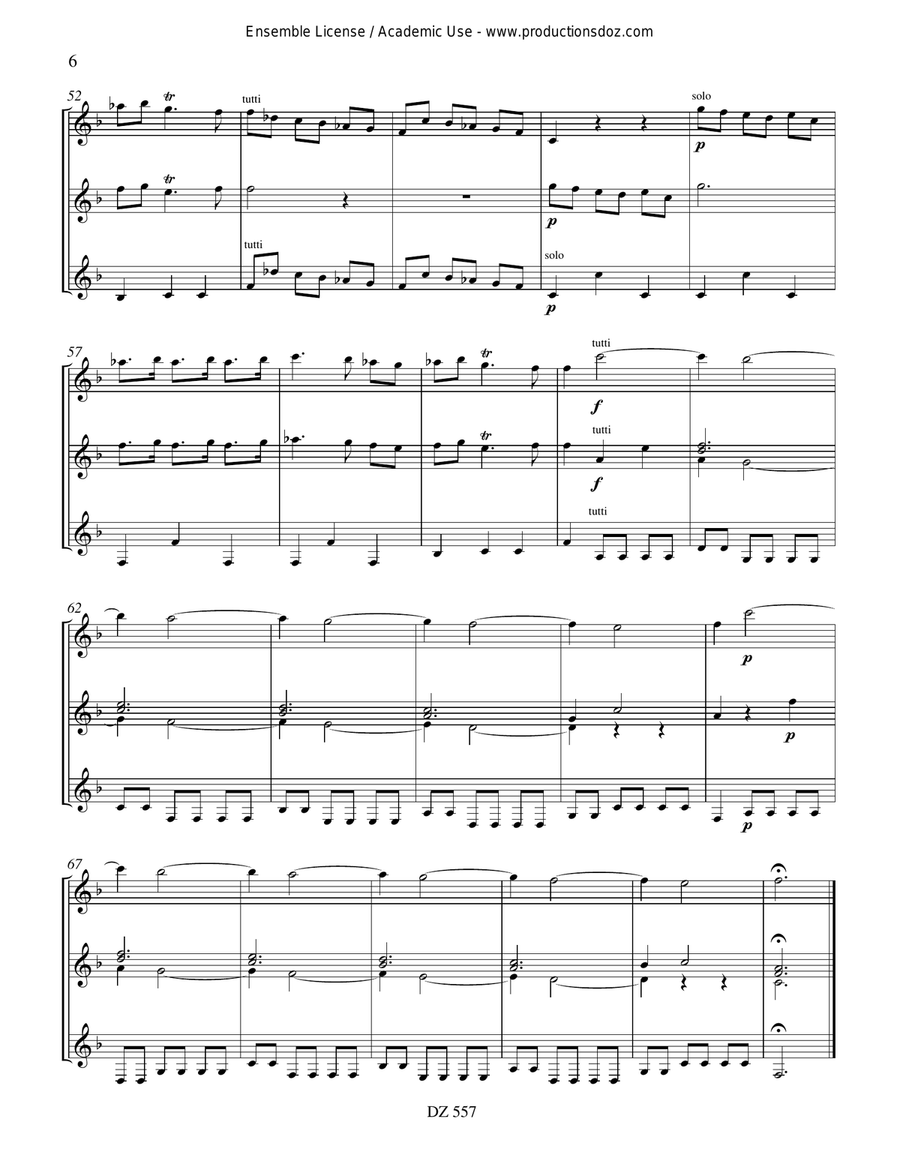 L'Estro Armonico, Concerto no 7, RV 567 Guitar Ensemble scores gallery preview page 6