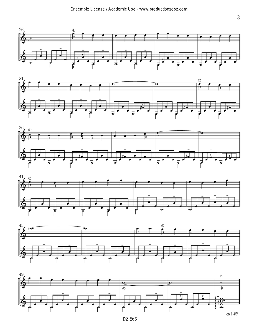 Trois croquis Trois croquis Classical Guitar scores gallery preview page 3