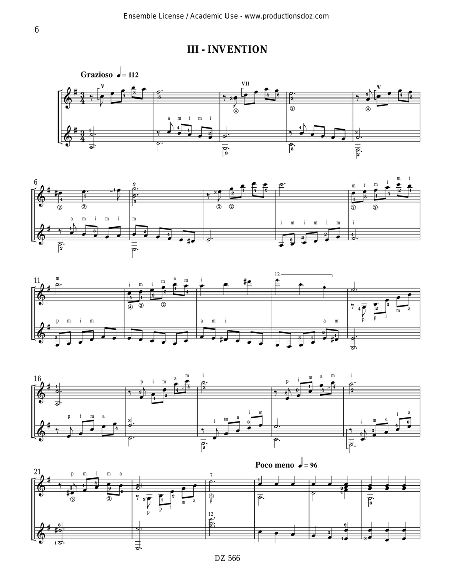 Trois croquis Trois croquis Classical Guitar scores gallery preview page 6