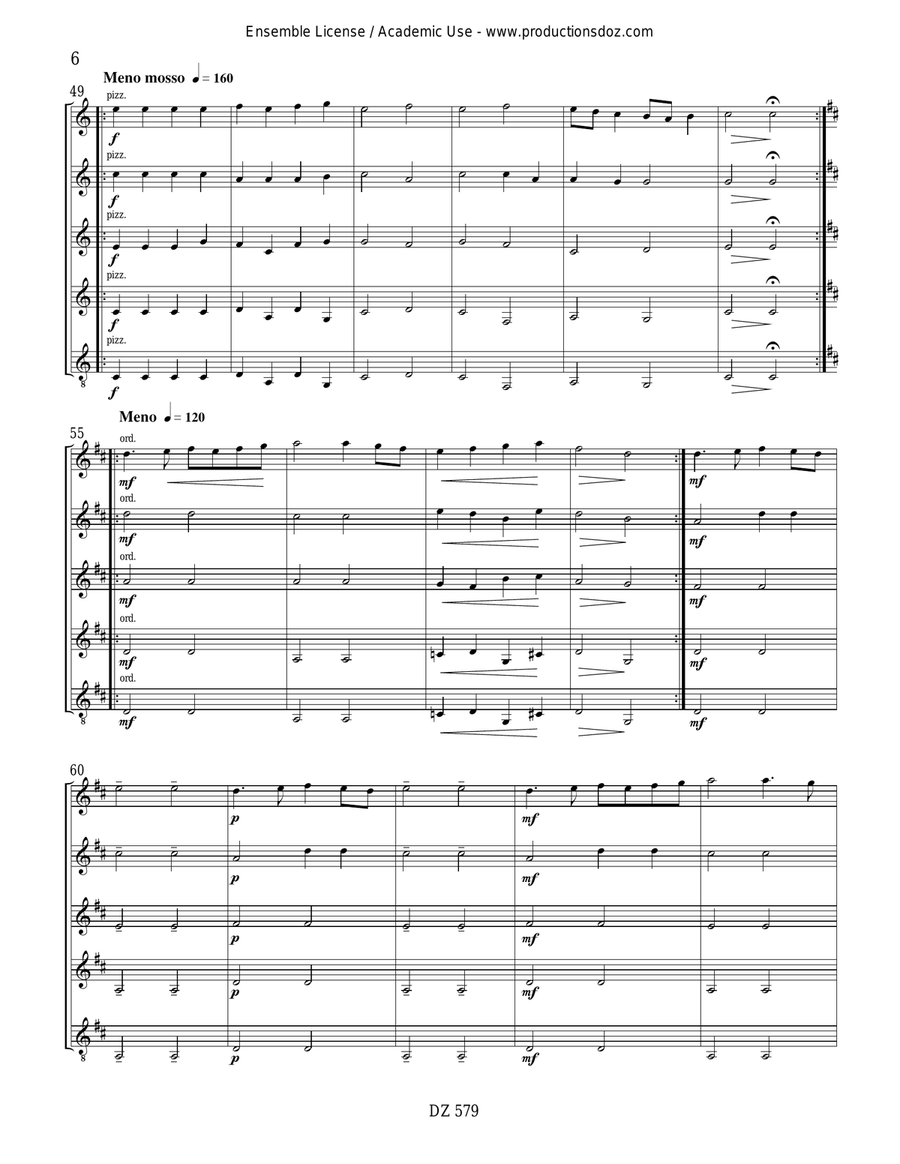 Non Stop Dancing at the Court Guitar Ensemble scores gallery preview page 6