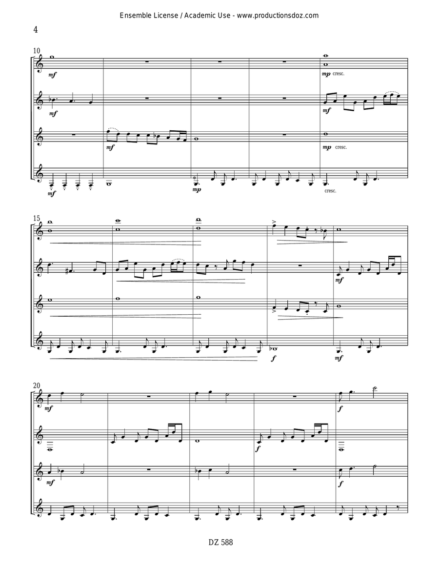 Tales of the Drum Tales of the Drum Guitar Ensemble scores gallery preview page 4