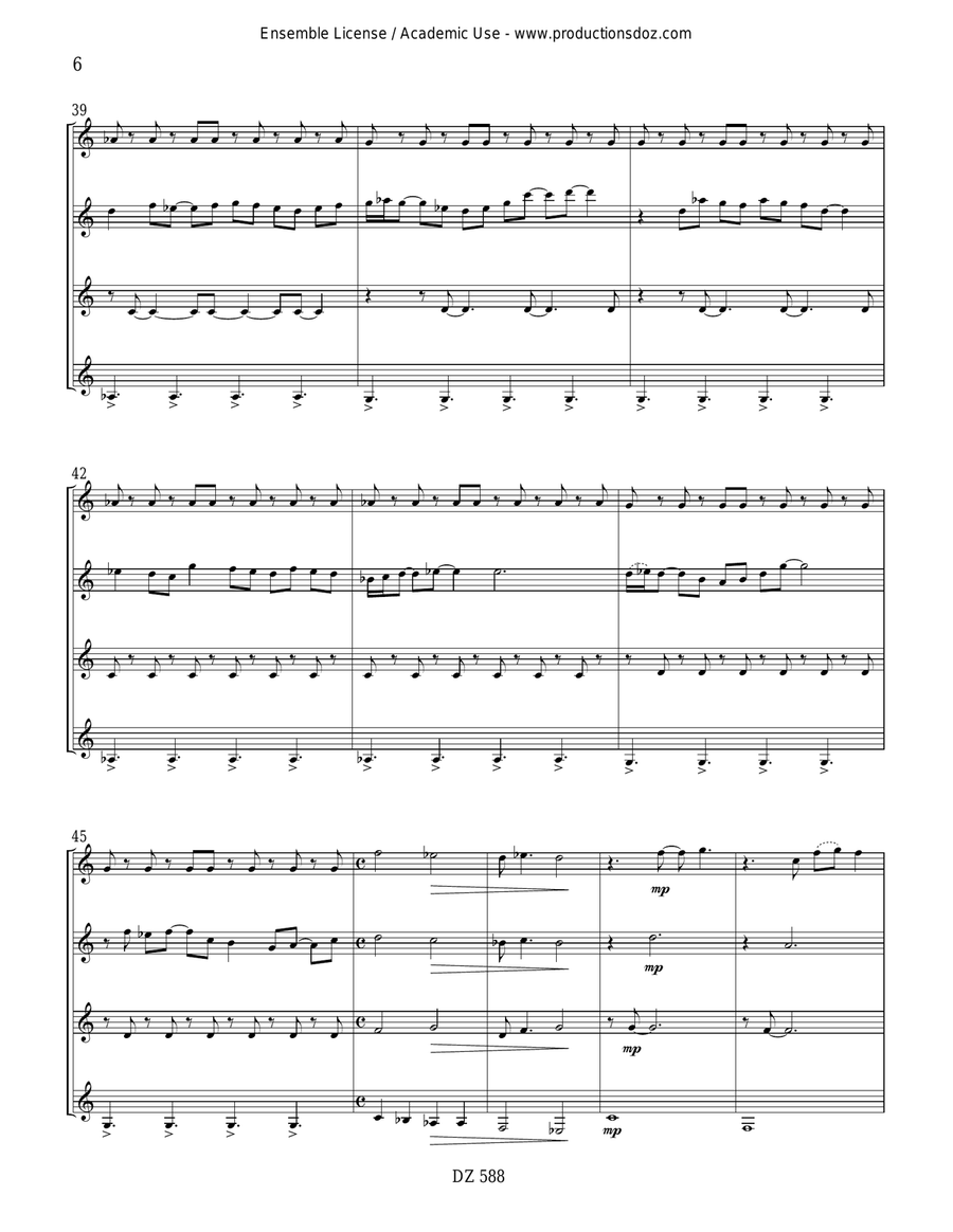 Tales of the Drum Tales of the Drum Guitar Ensemble scores gallery preview page 6