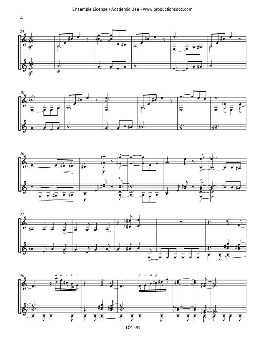 Méditation II Méditation II Classical Guitar scores gallery preview page 4