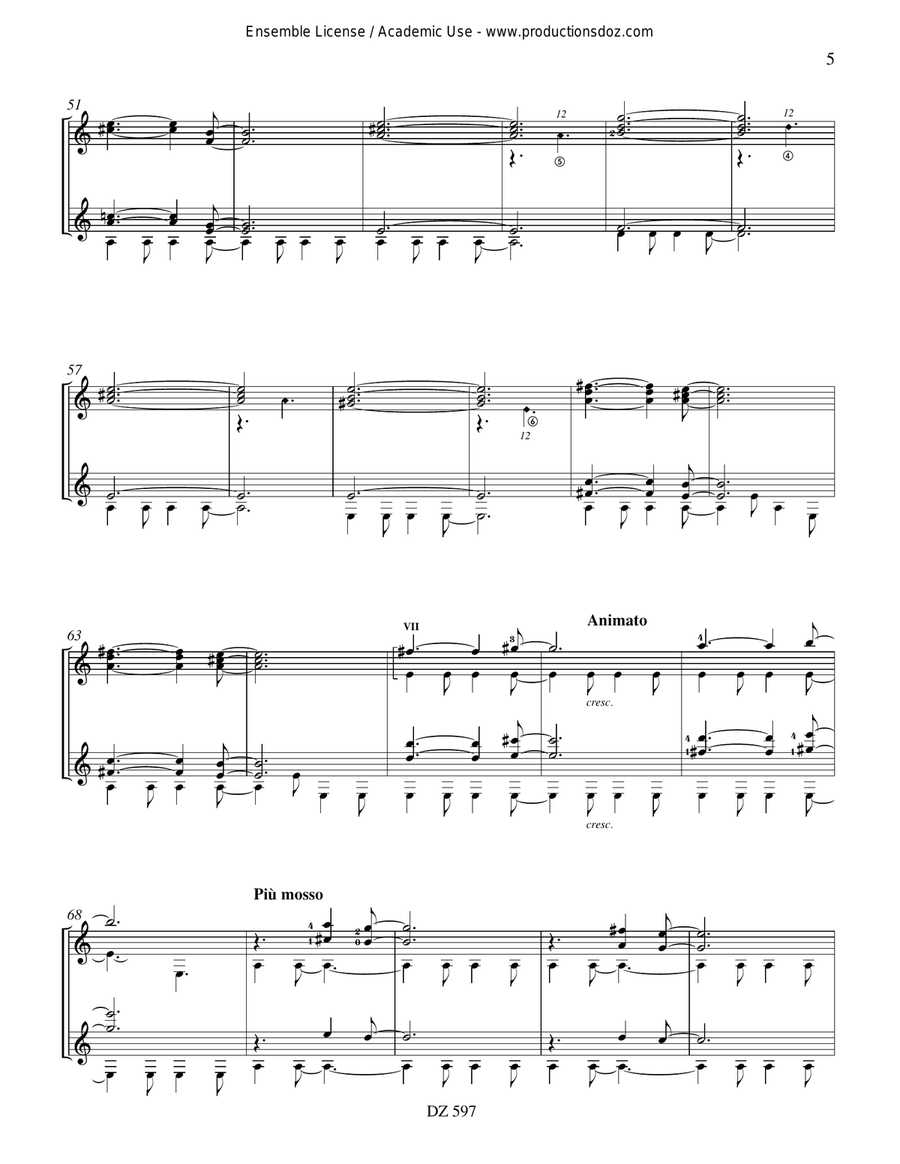 Méditation II Méditation II Classical Guitar scores gallery preview page 5