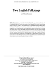 Two English Folksongs