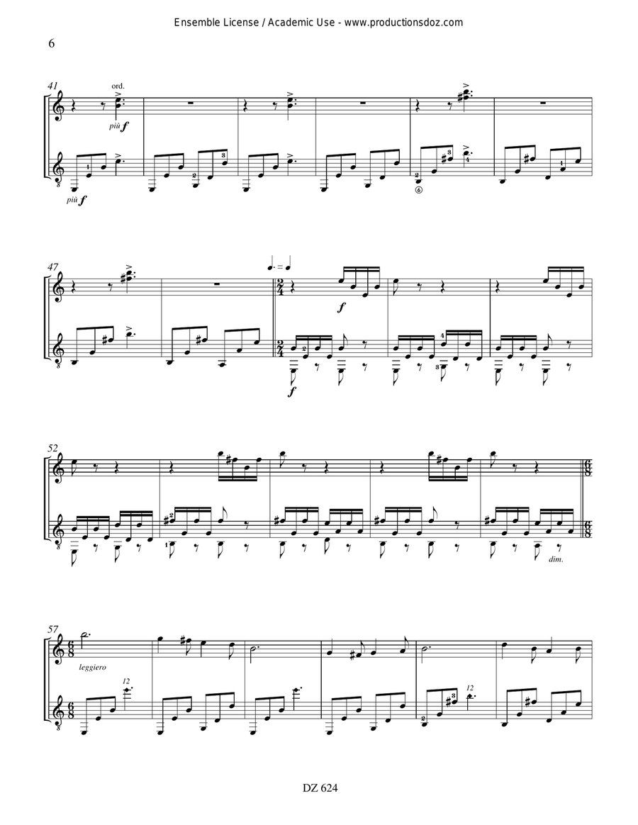 Toccata Toccata Classical Guitar scores gallery preview page 6