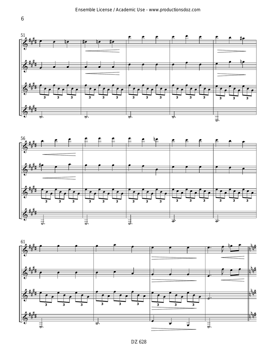 Romance Romance Guitar Ensemble scores gallery preview page 6