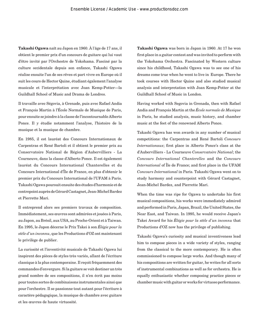 Deux évasions Deux évasions Classical Guitar scores gallery preview page 2