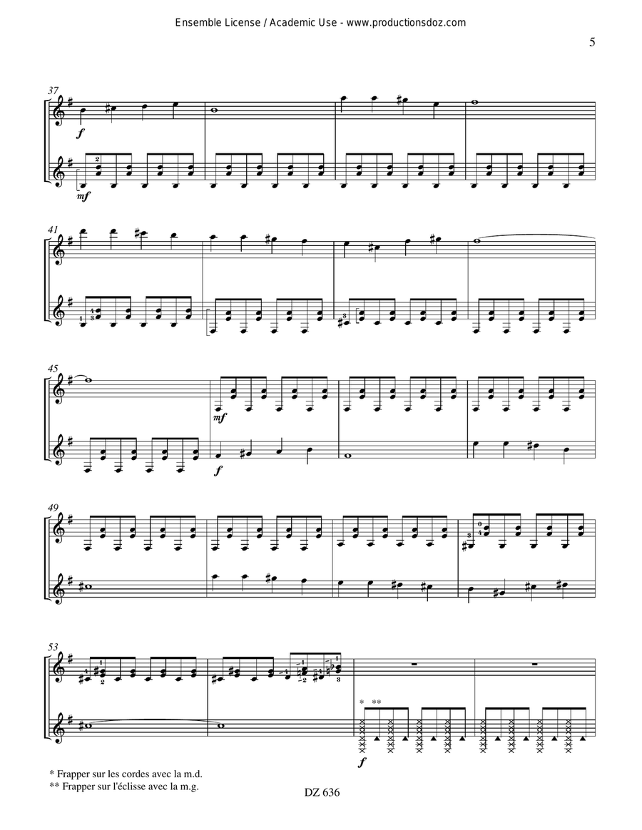 Deux évasions Deux évasions Classical Guitar scores gallery preview page 5