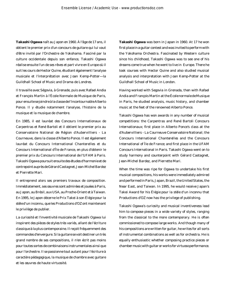 Genshirin Genshirin Guitar Ensemble scores gallery preview page 2