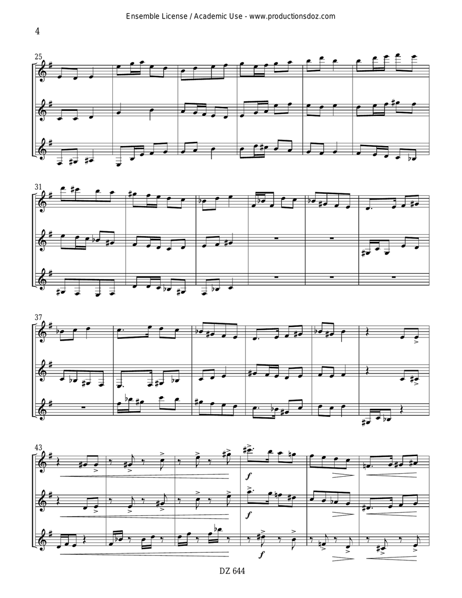 Genshirin Genshirin Guitar Ensemble scores gallery preview page 4