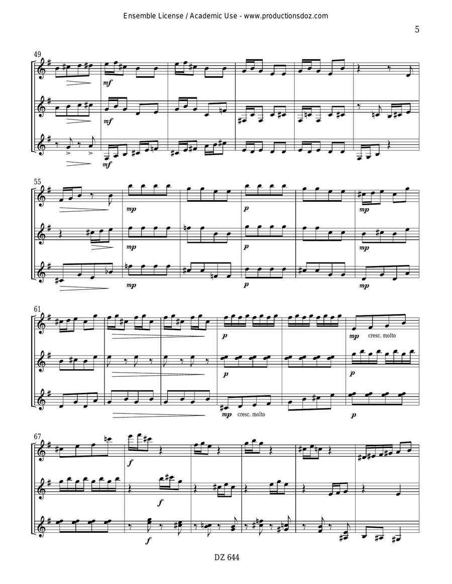 Genshirin Genshirin Guitar Ensemble scores gallery preview page 5