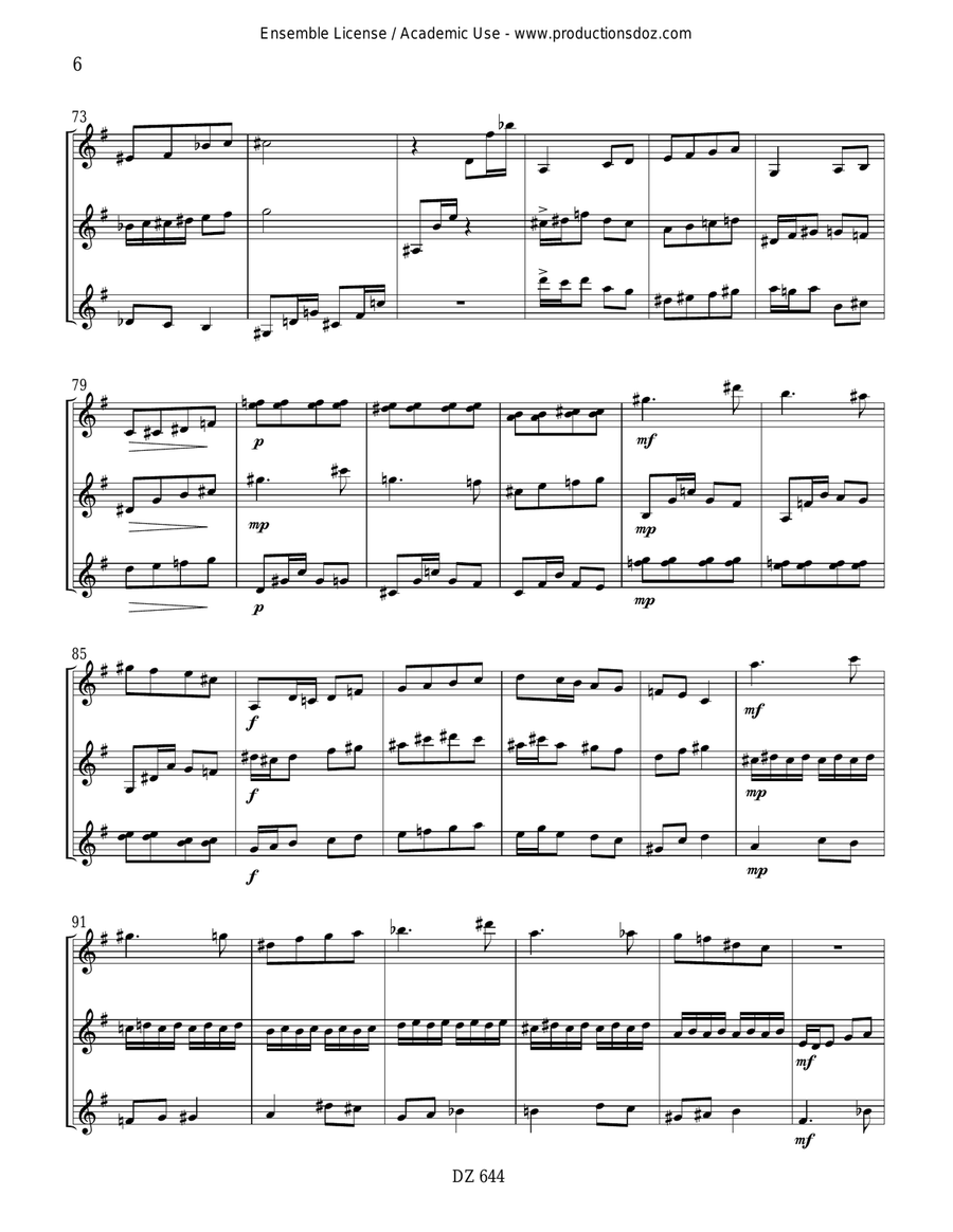 Genshirin Genshirin Guitar Ensemble scores gallery preview page 6