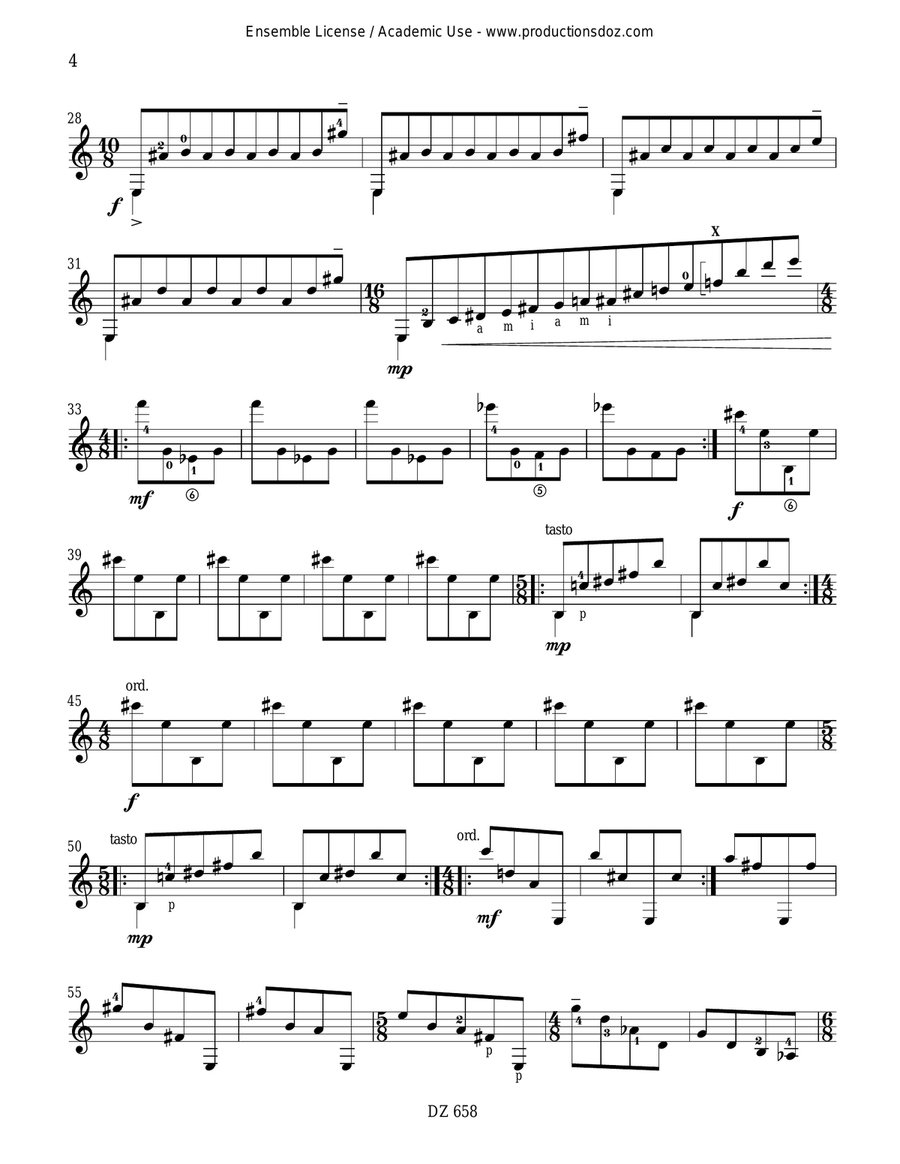 Character Studies Character Studies Classical Guitar scores gallery preview page 4