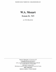 Sonate K. 545