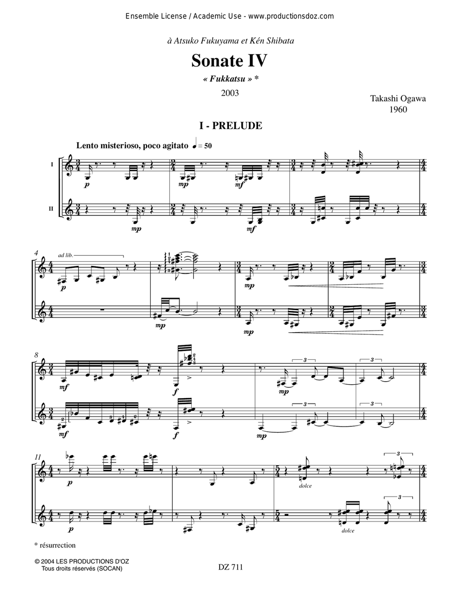 Sonate IV Sonate IV Classical Guitar scores gallery preview page 3