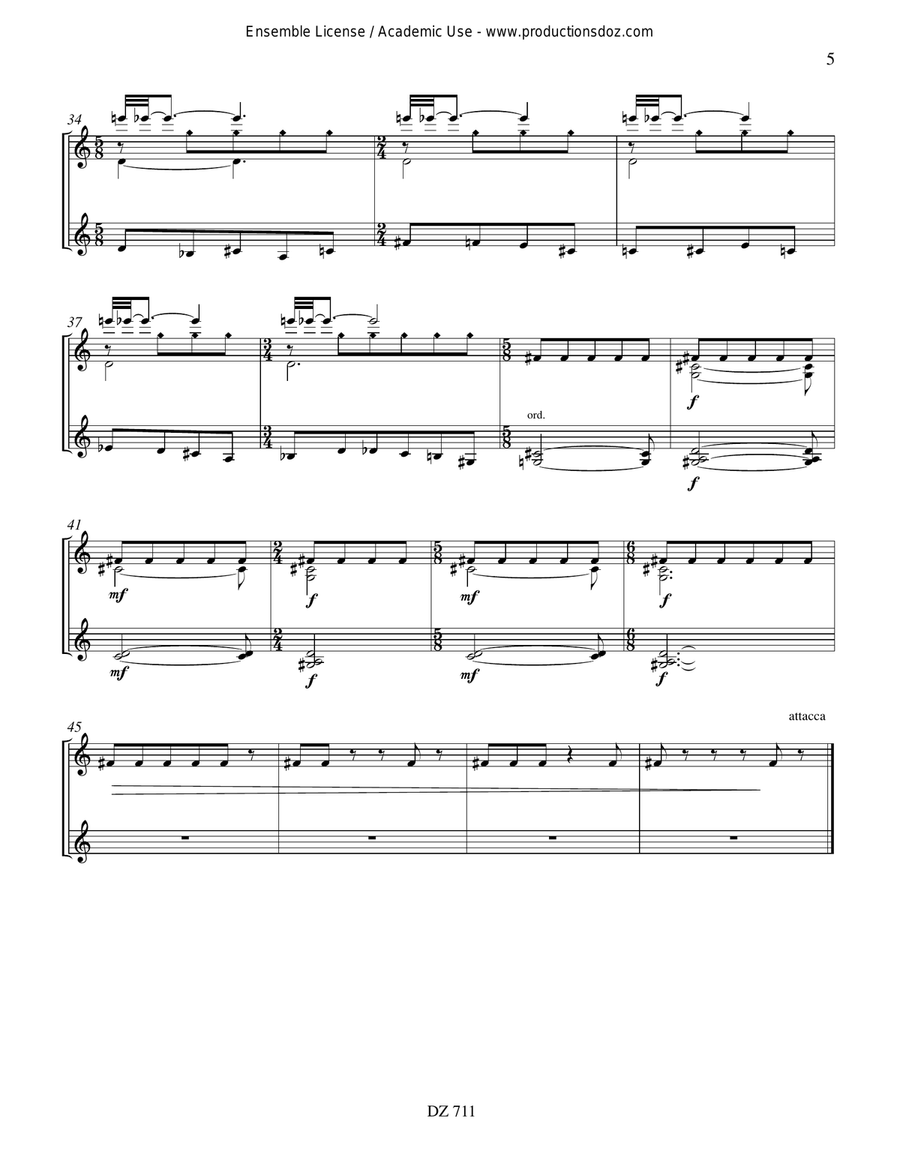 Sonate IV Sonate IV Classical Guitar scores gallery preview page 5