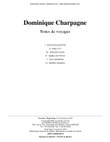 Notes de voyages