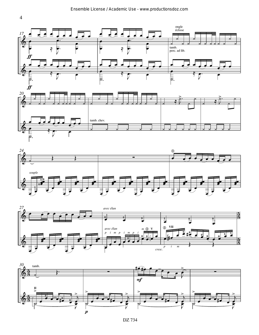 Sharan Sharan Classical Guitar scores gallery preview page 4
