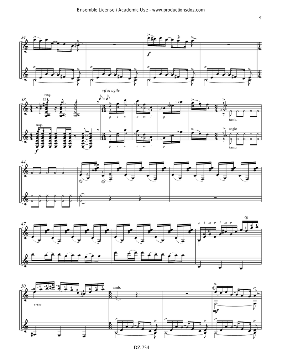 Sharan Sharan Classical Guitar scores gallery preview page 5