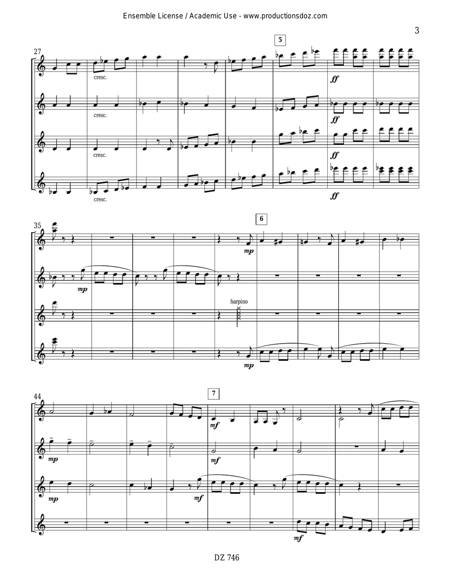 Provence Provence Guitar Ensemble scores gallery preview page 3
