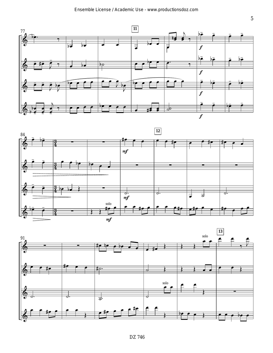 Provence Provence Guitar Ensemble scores gallery preview page 5