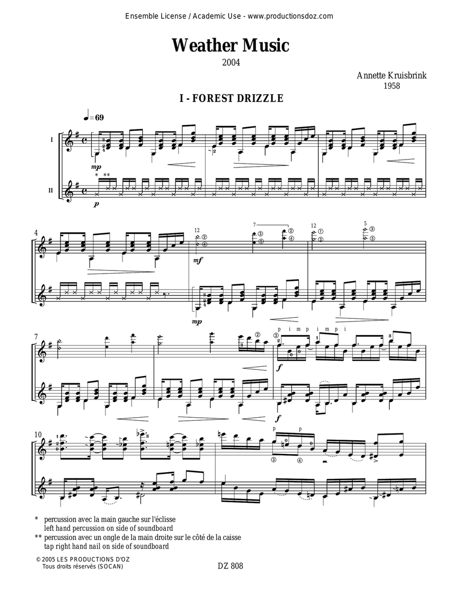 Weather Music Weather Music Classical Guitar scores gallery preview page 3