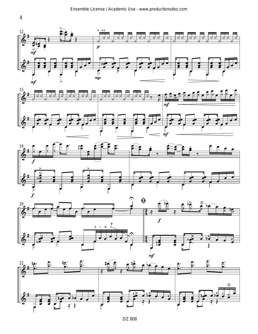 Weather Music Weather Music Classical Guitar scores gallery preview page 4