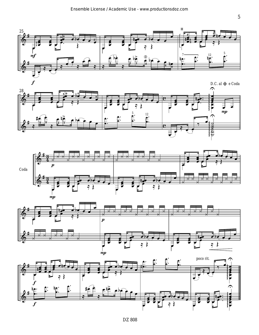 Weather Music Weather Music Classical Guitar scores gallery preview page 5